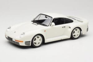 Porsche 959 Grand Prix White Minichamps 1:18 155066202 Metāls
