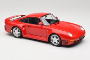 Porsche 959 Guards Sarkans Minichamps 1:18 155066200 Metāls — attēls 4 no 6