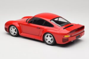 Porsche 959 Guards Sarkans Minichamps 1:18 155066200 Metāls — attēls 5 no 6
