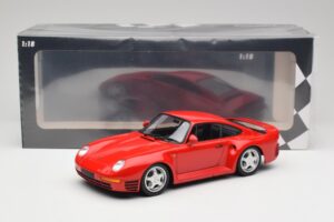 Porsche 959 Guards Sarkans Minichamps 1:18 155066200 Metāls — attēls 6 no 6