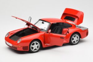 Porsche 959 Sarkans AUTOart 1:18 78082 Metāls — attēls 2 no 8