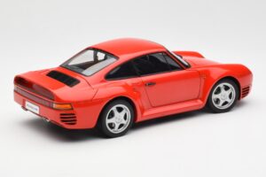 Porsche 959 Sarkans AUTOart 1:18 78082 Metāls — attēls 3 no 8