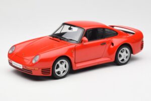 Porsche 959 Sarkans AUTOart 1:18 78082 Metāls