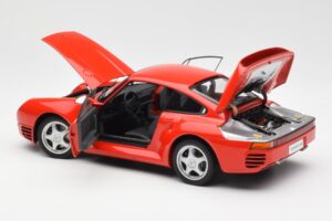 Porsche 959 Sarkans AUTOart 1:18 78082 Metāls — attēls 5 no 8