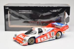 Porsche 962 #2 Brun Motorsport J. Mass / O. Larrauri 1000km Nürburgring 1987 Minichamps 1:18 155876502 Metāls — attēls 6 no 6
