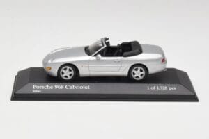 Porsche 968 Sudrabs Minichamps 1:43 400062332 Metāls