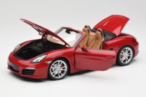 Porsche Boxster 981 S Guards Sarkans Minichamps 1:18 110062031 Metāls — attēls 2 no 8