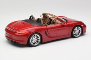 Porsche Boxster 981 S Guards Sarkans Minichamps 1:18 110062031 Metāls — attēls 3 no 8