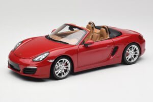 Porsche Boxster 981 S Guards Sarkans Minichamps 1:18 110062031 Metāls