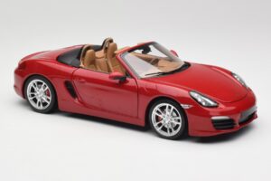 Porsche Boxster 981 S Guards Sarkans Minichamps 1:18 110062031 Metāls — attēls 6 no 8