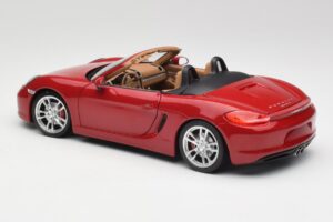 Porsche Boxster 981 S Guards Sarkans Minichamps 1:18 110062031 Metāls — attēls 7 no 8
