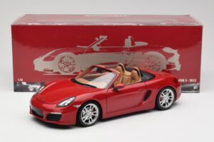 Porsche Boxster 981 S Guards Sarkans Minichamps 1:18 110062031 Metāls — attēls 8 no 8