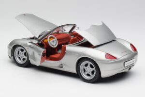 Porsche Boxster 986 Sudrabs Maisto 1:18 37800-M3 Metāls — attēls 5 no 8