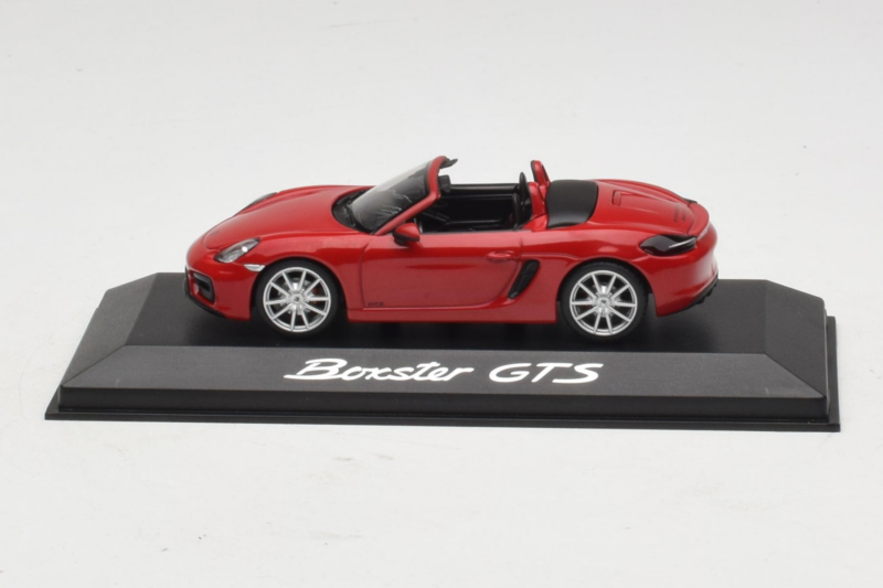 Porsche Boxster 981 GTS Sarkans Minichamps 1:43 WAP0200140E Metāls