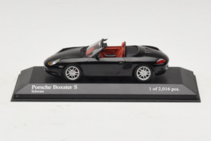 Porsche Boxster 986 S Melns Minichamps 1:43 400062070 Metāls