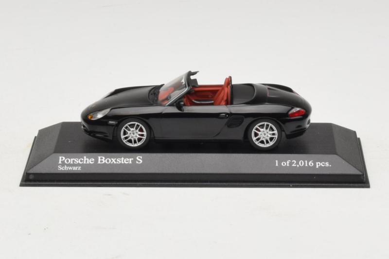 Porsche Boxster 986 S Melns Minichamps 1:43 400062070 Metāls
