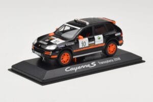 Porsche Cayenne 955 S Transsyberia #10 Melns Oranžs 2008 Minichamps 1:43 WAP02001819 Metāls — attēls 2 no 4