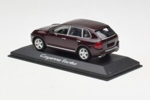 Porsche Cayenne 955 Turbo Tumši Sarkans Minichamps 1:43 WAPC2000113 Metāls — attēls 3 no 4