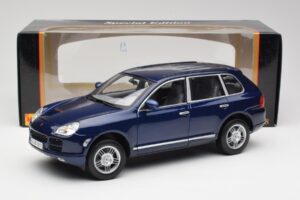 Porsche Cayenne S 9PA Dark Sea Zils Metāliski Maisto 1:18 31635 Metāls — attēls 8 no 8