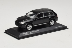 Porsche Cayenne 955 Turbo Black Metallic Minichamps 1:43 400061080 Metāls — attēls 2 no 5