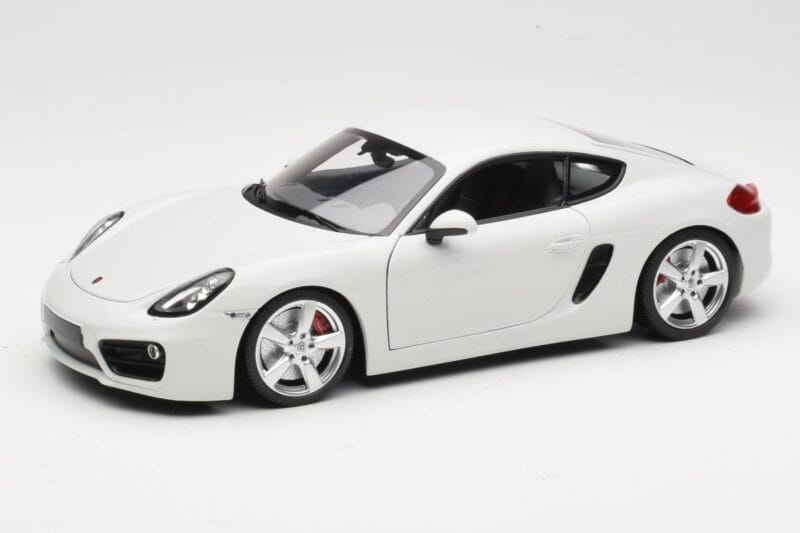 Porsche Cayman 981 Balts Minichamps 1:18 113062221 Metāls