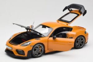 Porsche Cayman GT4 RS 982 Weissach Package Bahama Yellow Norev 1:18 187252 Metāls — attēls 2 no 8