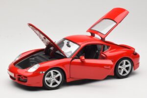 Porsche Cayman S 987.2 Sarkans Maisto 1:18 31122 Metāls — attēls 2 no 8