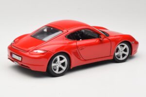 Porsche Cayman S 987.2 Sarkans Maisto 1:18 31122 Metāls — attēls 3 no 8