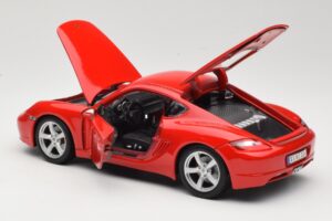 Porsche Cayman S 987.2 Sarkans Maisto 1:18 31122 Metāls — attēls 5 no 8