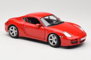 Porsche Cayman S 987.2 Sarkans Maisto 1:18 31122 Metāls — attēls 6 no 8