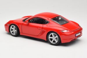 Porsche Cayman S 987.2 Sarkans Maisto 1:18 31122 Metāls — attēls 7 no 8