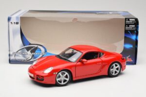 Porsche Cayman S 987.2 Sarkans Maisto 1:18 31122 Metāls — attēls 8 no 8