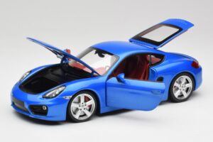 Porsche Cayman 981 S Aqua Zils Metaliks Minichamps 1:18 110062221 Metāls — attēls 2 no 8