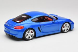 Porsche Cayman 981 S Aqua Zils Metaliks Minichamps 1:18 110062221 Metāls — attēls 3 no 8