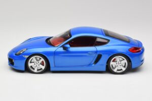 Porsche Cayman 981 S Aqua Zils Metaliks Minichamps 1:18 110062221 Metāls — attēls 4 no 8