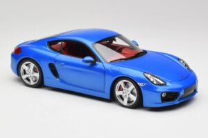 Porsche Cayman 981 S Aqua Zils Metaliks Minichamps 1:18 110062221 Metāls — attēls 6 no 8