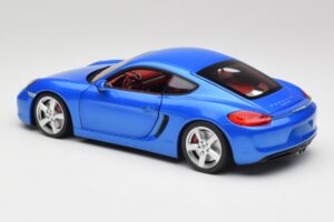 Porsche Cayman 981 S Aqua Zils Metaliks Minichamps 1:18 110062221 Metāls — attēls 7 no 8