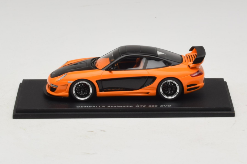 Porsche Gemballa Avalanche GT2 600 EVO 997 Oranžs Spark 1:43 S0718 Sveķi