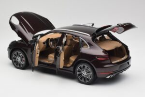 Porsche Macan 95B Turbo Mahagons Metaliks Minichamps 1:18 110062500 Metāls — attēls 5 no 8