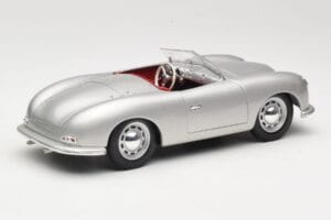 Porsche No. 1 Typ 356 Roadster Sudrabs Maisto 1:18 50324 Metāls — attēls 3 no 8