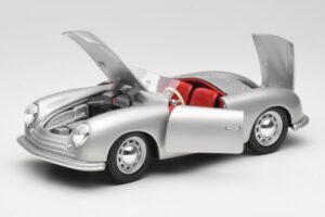 Porsche No. 1 356 Roadster Fish Sudrabs Maisto 1:18 31853 Metāls — attēls 2 no 8