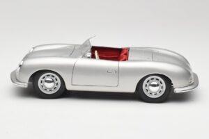 Porsche No. 1 356 Roadster Fish Sudrabs Maisto 1:18 31853 Metāls — attēls 4 no 8