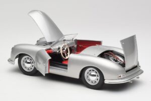 Porsche No. 1 356 Roadster Fish Sudrabs Maisto 1:18 31853 Metāls — attēls 5 no 8