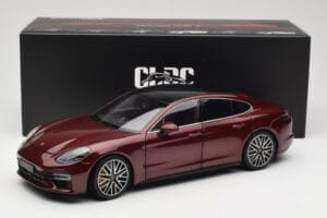 Porsche Panamera 971 Turbo S Sarkans Metallic Minichamps 1:18 113061077 Metāls — attēls 8 no 8