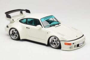 Porsche RWB 911 964 Flat Nose Grand Prix White GT Spirit 1:18 GT506 Sveķi — attēls 4 no 6