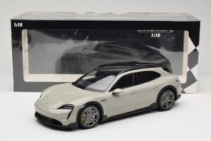 Porsche Taycan Cross Turismo Turbo S Chalk Grey Minichamps 1:18 155069302 Metāls — attēls 6 no 6