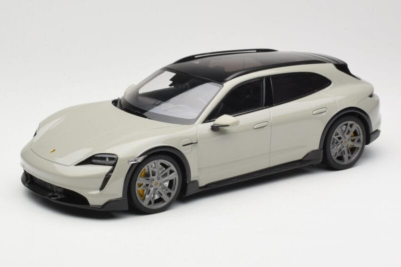 Porsche Taycan Cross Turismo Turbo S Chalk Grey Minichamps 1:18 155069302 Metāls