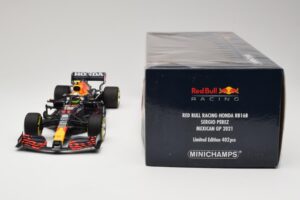 Red Bull Racing Honda RB16B #11 S. Perez Mexican GP 2021 Minichamps 1:18 110211911 Metāls — attēls 6 no 6