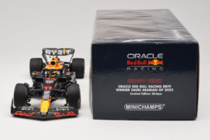 Red Bull RB19 #11 S. Perez Oracle Red Bull Racing Saudi Arabian Grand Prix Winner 2023 Minichamps 1:18 110230111 Sveķi — attēls 6 no 6