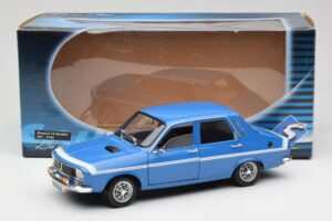 Renault 12 Gordini Zils Solido 1:18 8188 Metāls — attēls 8 no 8